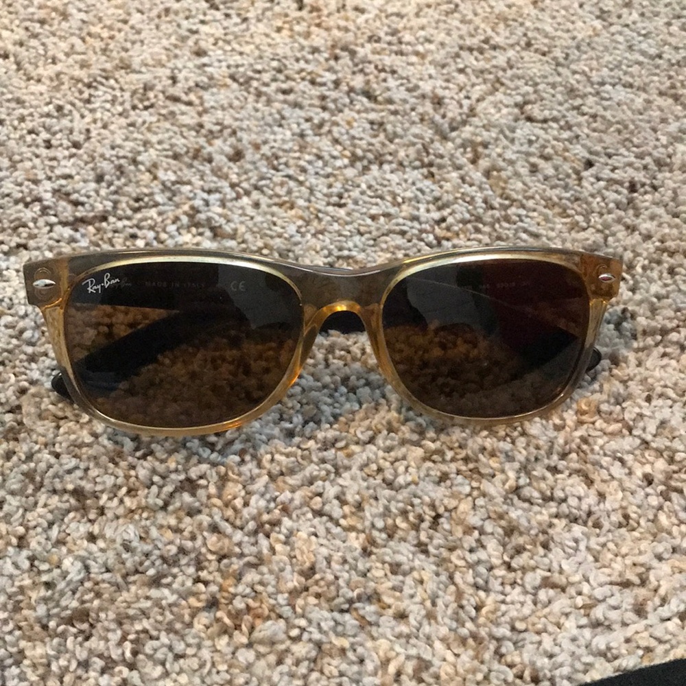 Authentic Ray Ban Light Brown Aviators